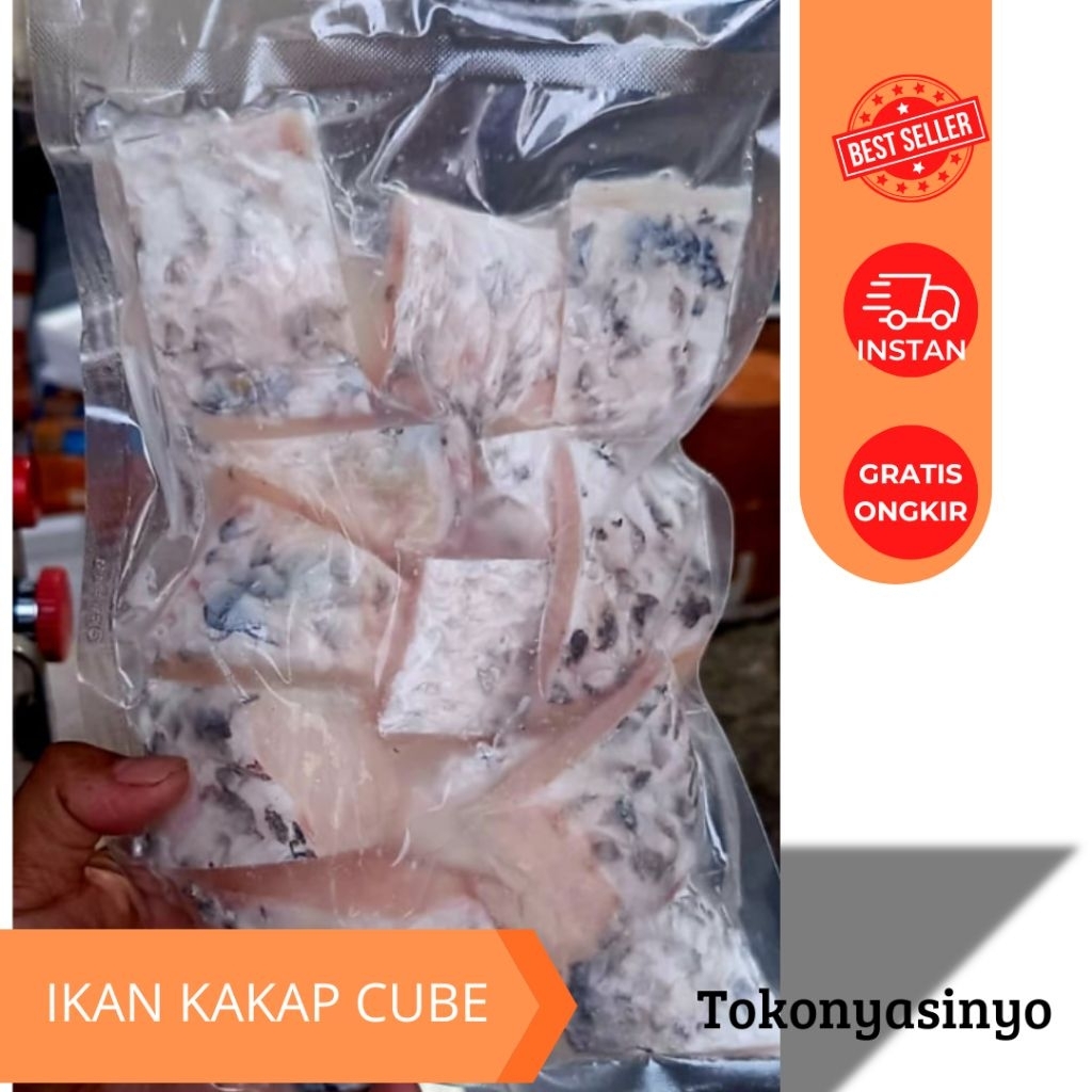 

KAKAP CUBE SKIN ON, IKAN KAKAP CUBE SKIN ON, SNAPPER SKIN ON 500GR — SEGAR & SIAP MASAK