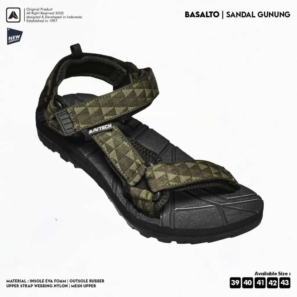 Sendal Gunung Avtech Basalto Triangle Pinch Strap Sandals