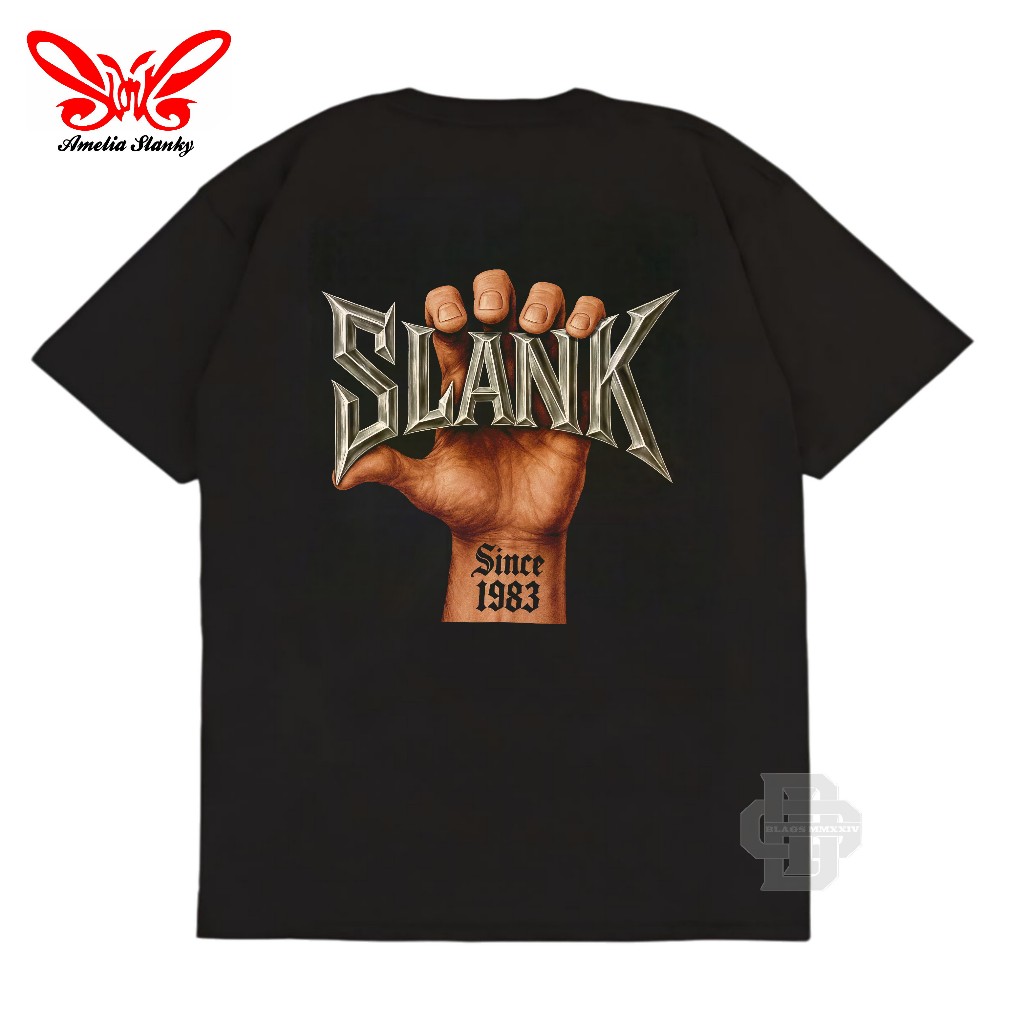 KAOS SLANK ORIGINAL - GENGGAM LOGO SLANK - KAOS SLANK DISTRO - KAOS SLANK ORIGINAL POTLOT UNISEX