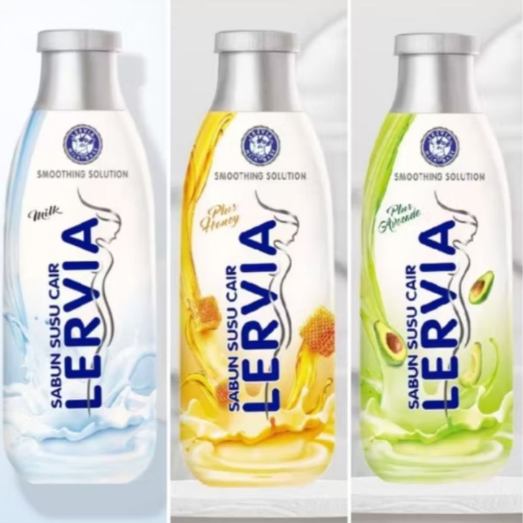 LERVIA Sabun Mandi Cair SABUN MANDI SUSU CAIR BOTOL 250ML