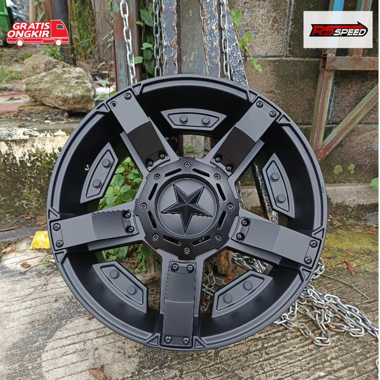 Velg mobil model offroad hsr rasta 2 R17 pcd 10x100-114,3 bua tobil, panther,xtrail,innova,crv dll