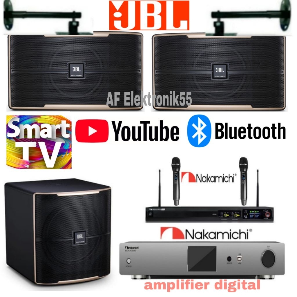 Paket Sound Karaoke JBL Amplifier Nakamichi Original