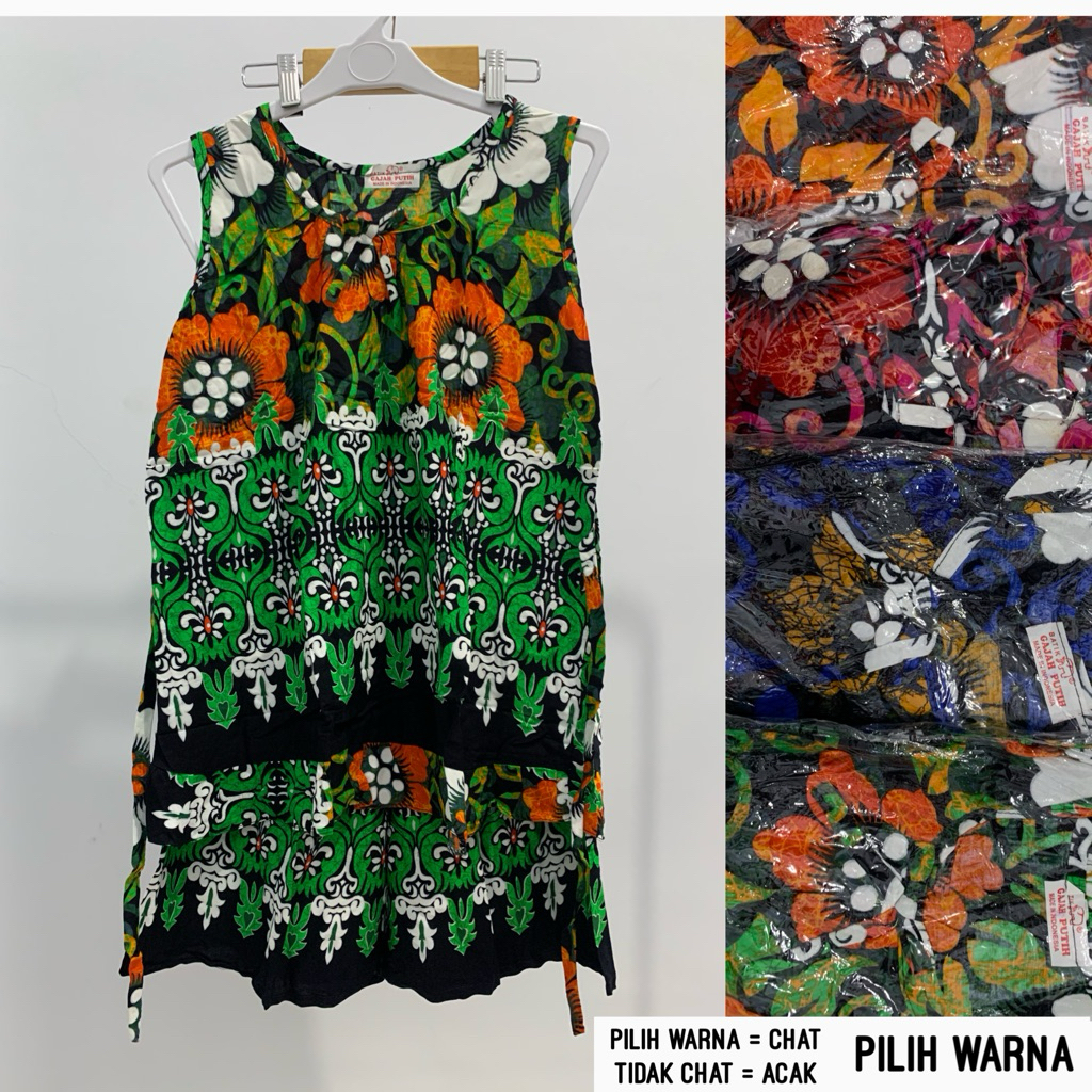 GAJAH PUTIH Setelan Baju Tidur Rayon Yukensi Klok LD 105