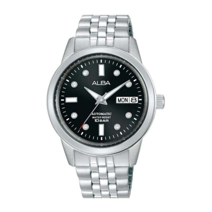 Alba AL4671X1 Ladies Automatic Black Dial Stainless Steel - Jam Tangan Alba Original