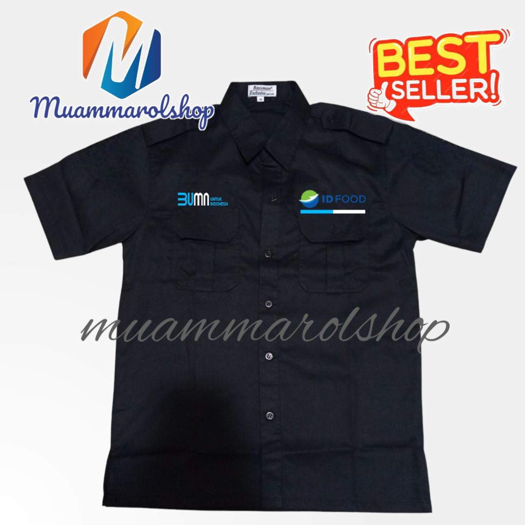 kemeja bumn id food bordir
