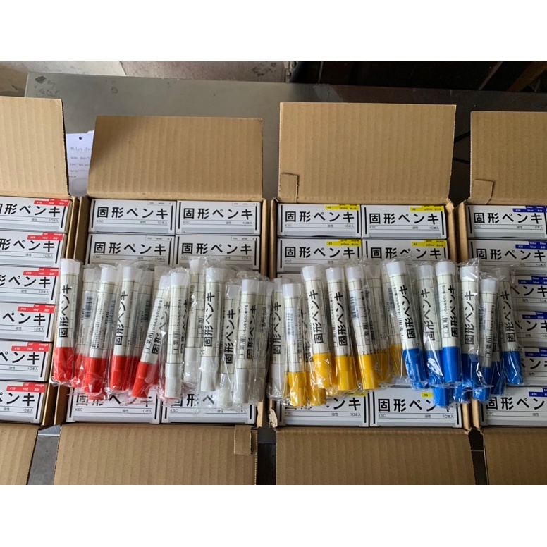 

KODE T99Y Solid Steel Marker SAKURA Warna Putih Kuning Merah Biru 1 ORIGINAL Made in Japan