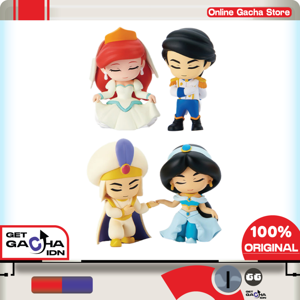 Gachapon Disney Princess And Prince Bowing Figure Jepang Ori GetGachaIDN