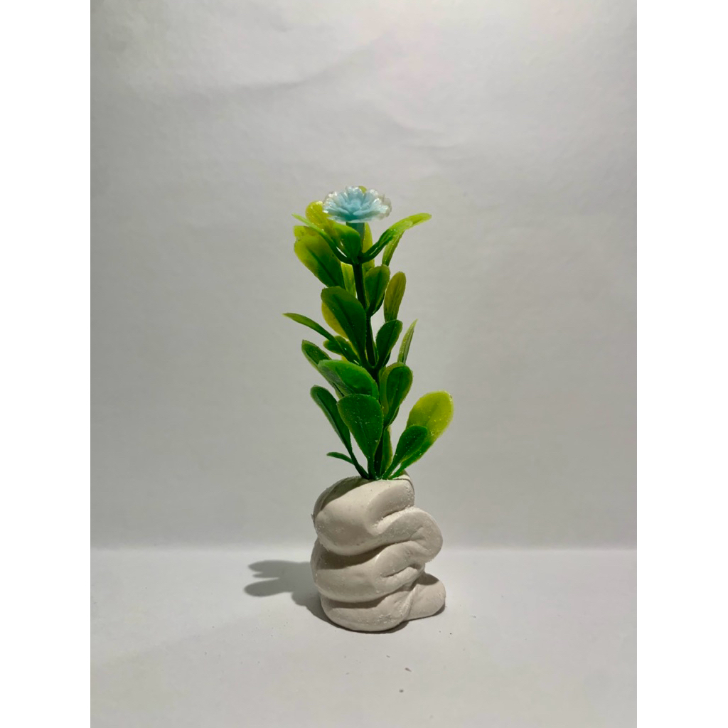 TANAMAN AIR BUNGA PLASTIK HIASAN AQUARIUM