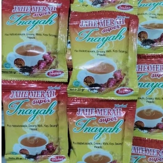 

Jahe Merah Super Inayah 1 Ball Isi 20 Renceng @12 Saset Murah Original