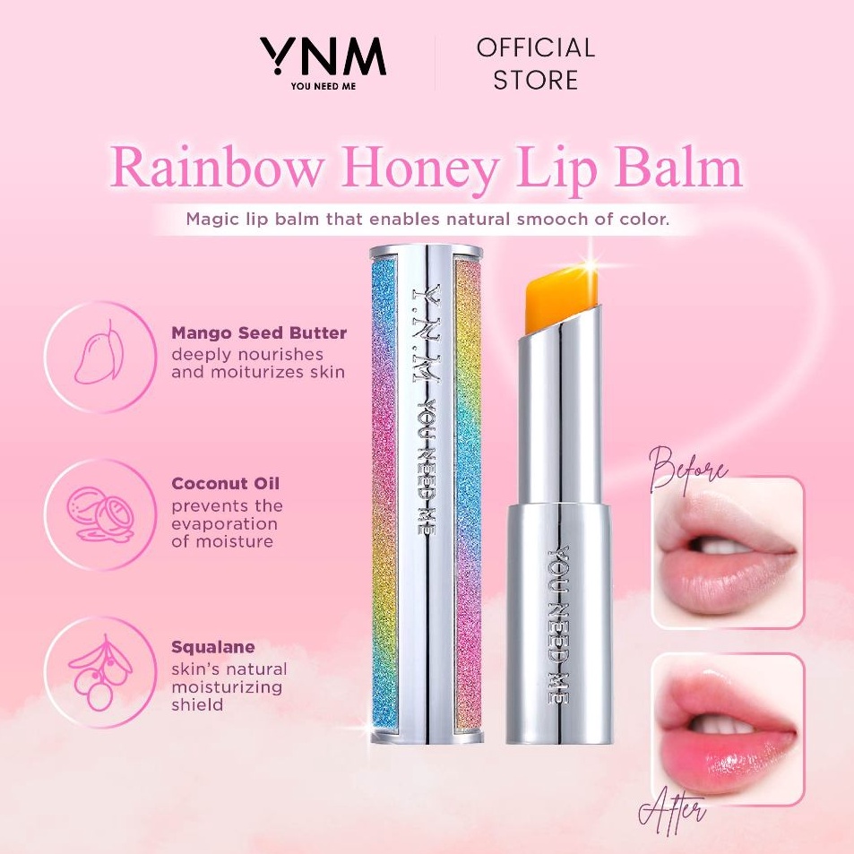YNM Rainbow Honey Lip Balm