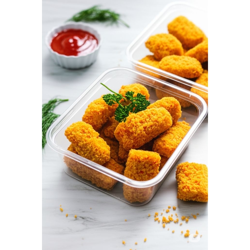 

±600gram (isi 17 pcs) chicken nugget ayam nuget frozenfood home made by dapur taqii