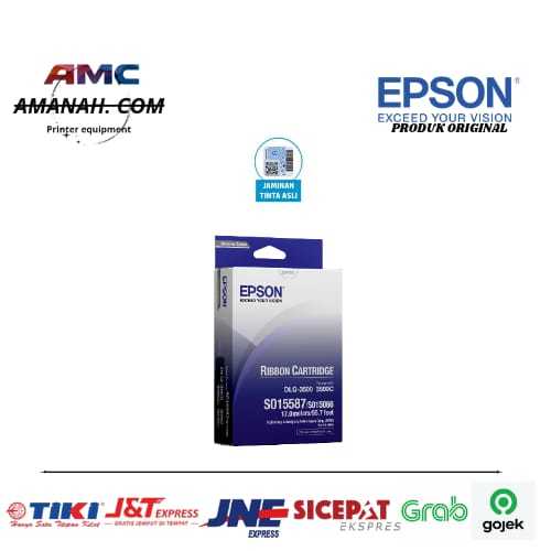 Ribbon Cartridge Epson DLQ-3000 DLQ-3500 DLQ-3500+ Pita Ori S015587