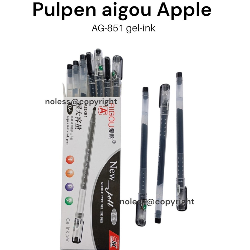

NL (1 biji) Pulpen Apple Pulpen Apel Gel-Ink Murah Berkualitas