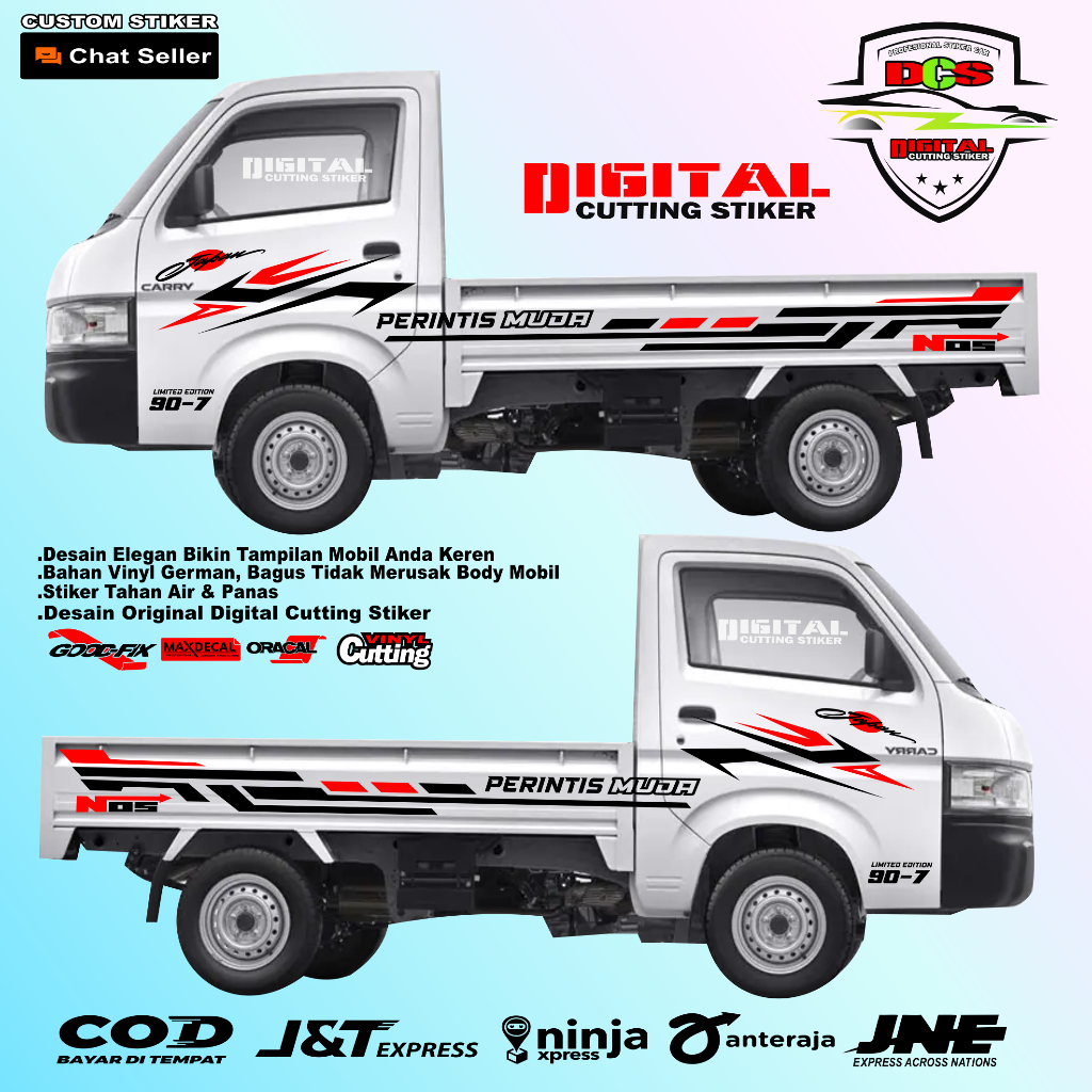 NEW Sticker mobil pickup carry stiker sticker mobil pick up suzuki new carry