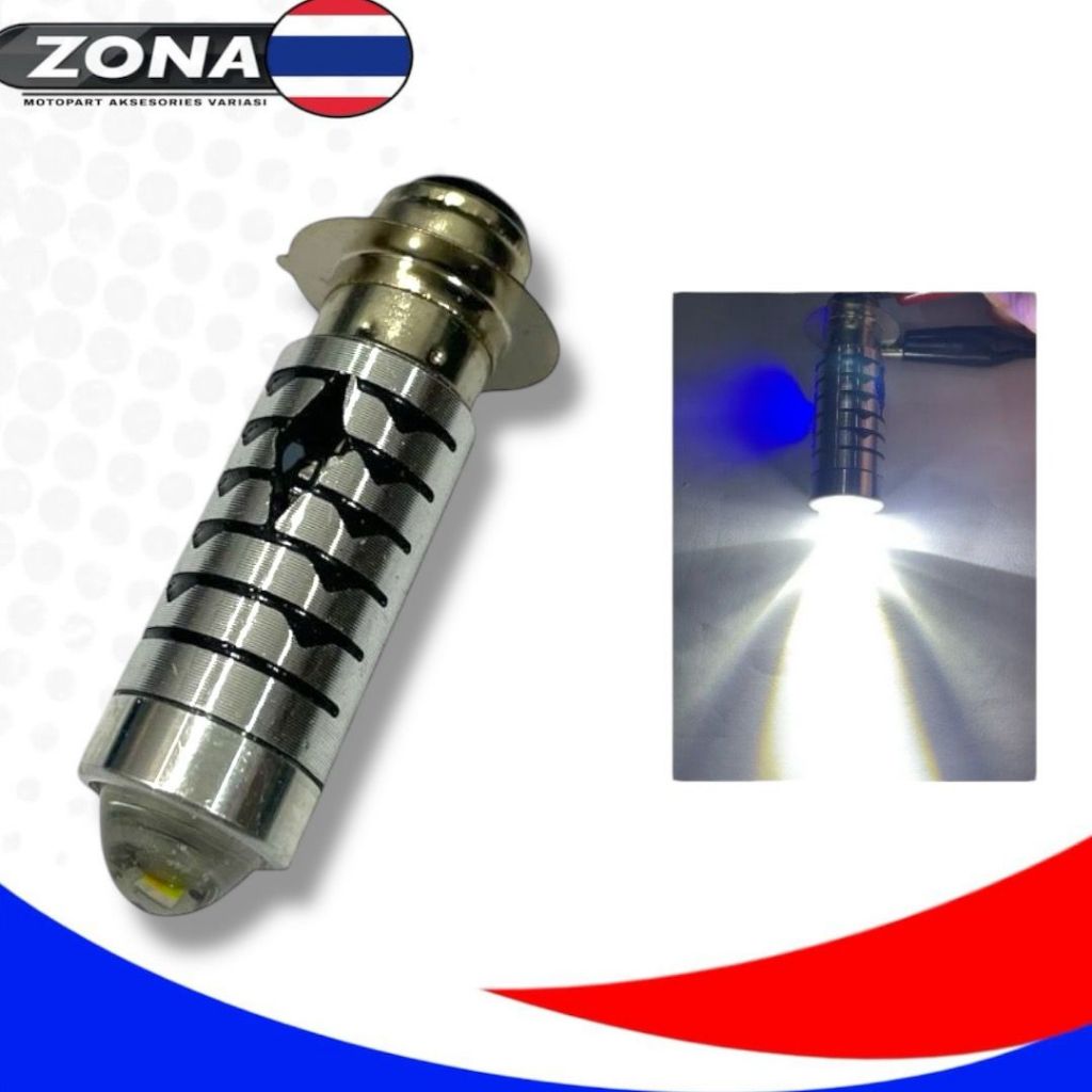 RB Led h6 high low laser lampu depan motor bebek matic LAMPU PUTIH super terang Warna lampu PUTIH