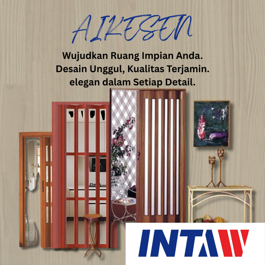 PINTU LIPAT PVC KACA MOTIF BLUR / PENYEKAT RUANGAN MINIMALIS MODERN / PINTU KAMAR MANDI /PINTU LIPAT