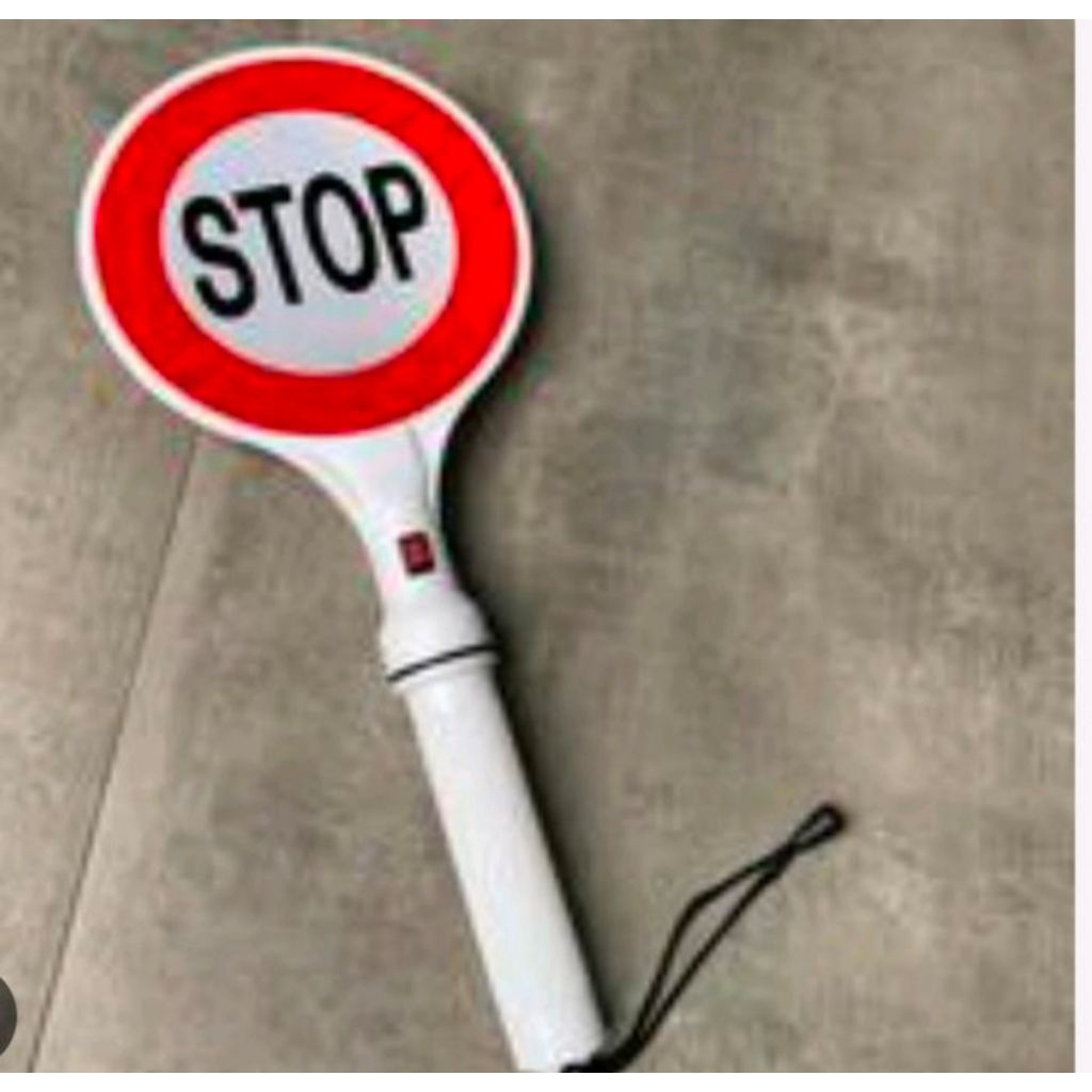 Tongkat Safety Lalin stop Batrai stop lalin security putih