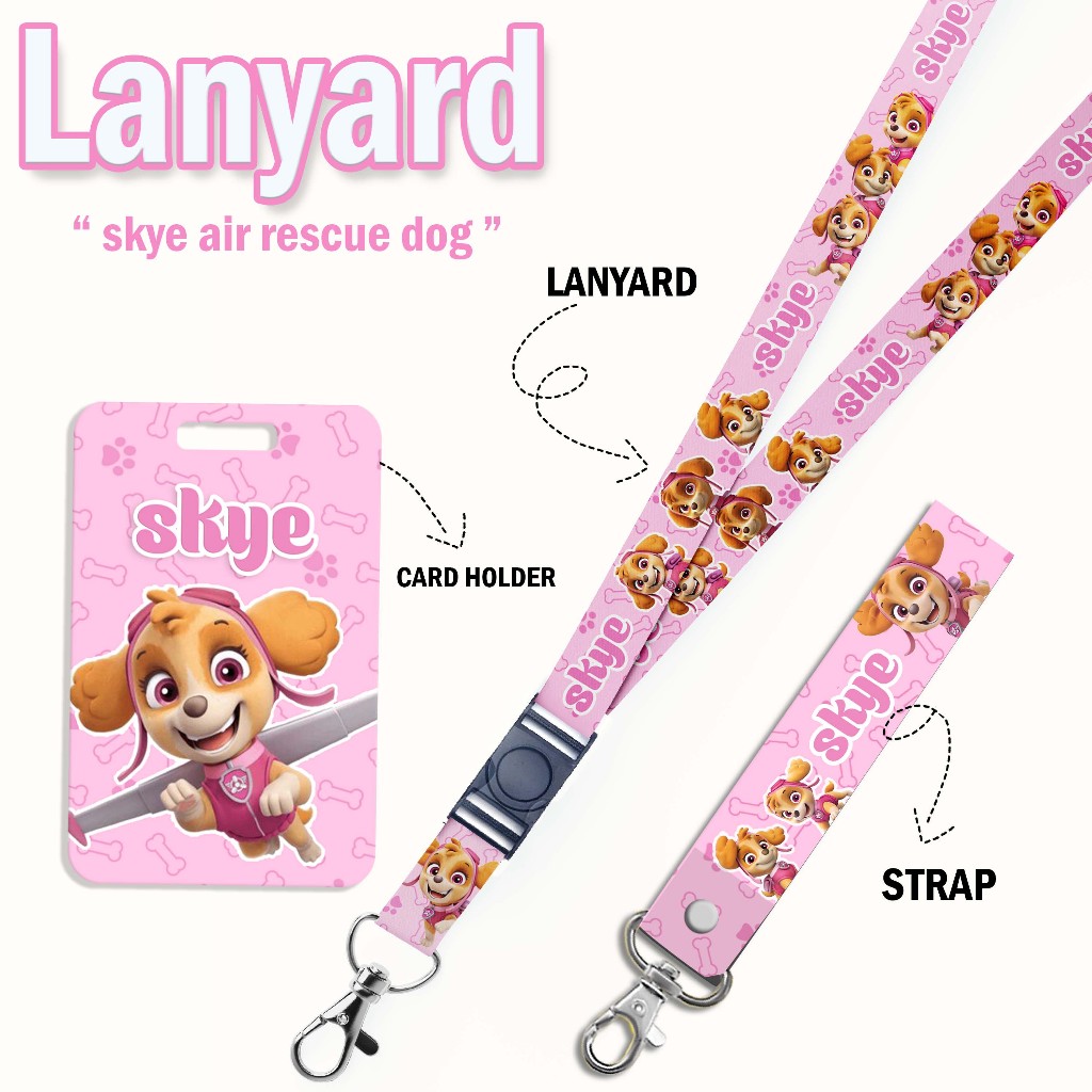

STRAP LANYARD CARD HOLDER Skeye Gantungan Kunci - Handphone - ID Card
