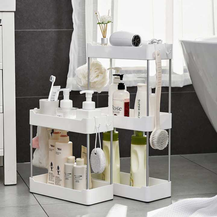 Rak Dapur Rak Penyimpanan Serbaguna Rak Susun Rak Dapur Serbaguna Tempat Penyimpanan Barang 2 Tingka