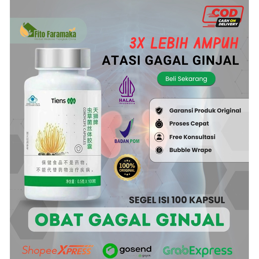Obat Gagal Ginjal Herbal CGK TCM Cina Membantu Memperbaiki Fungsi Ginjal Segel Original
