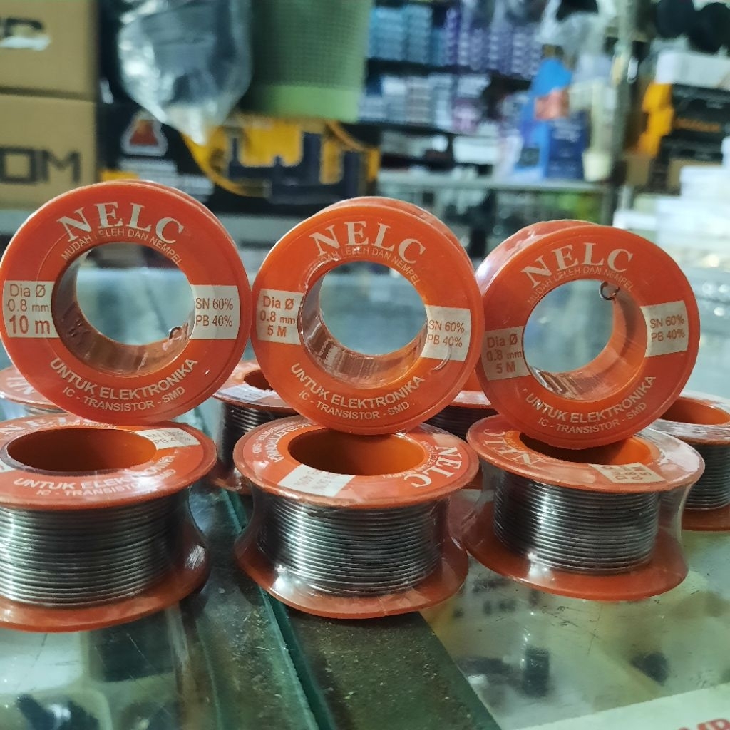 TINOL NELC 1ROL 10M 0,8MM KUALITAS BAGUS SUPER LENGKET