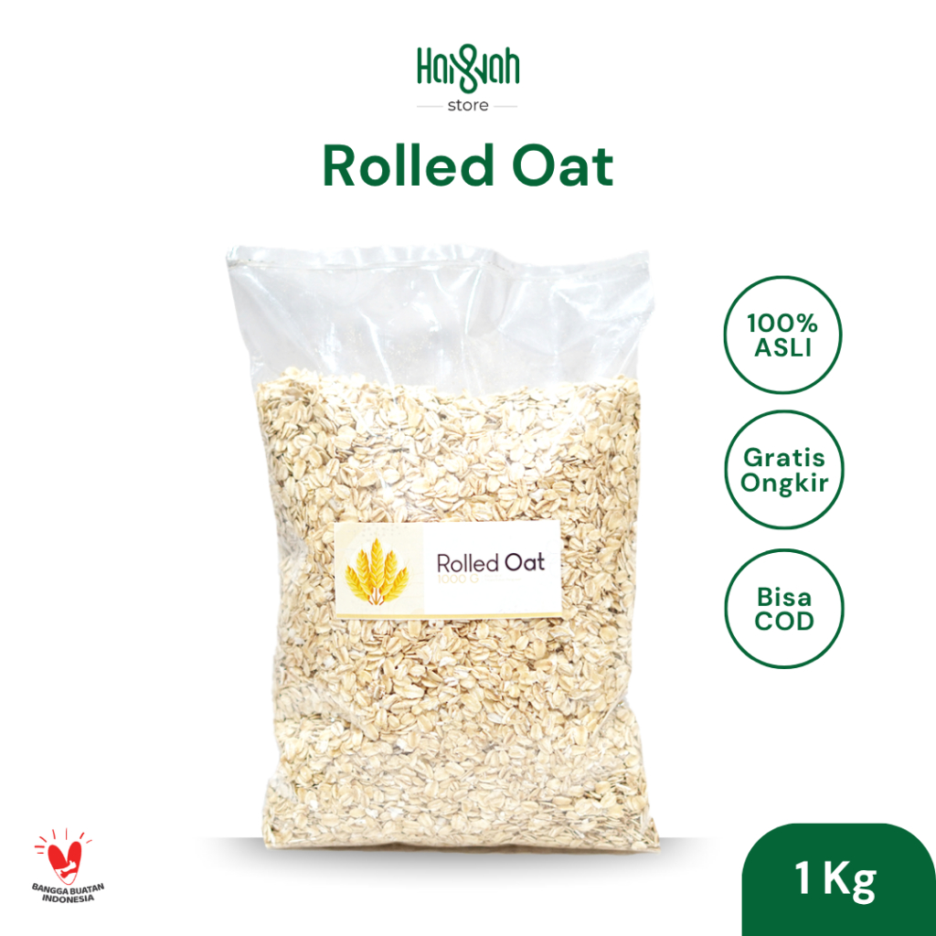 

Rolled Oat 1 Kg Oatmeal Gandum Utuh Tinggi Serat Sehat Original
