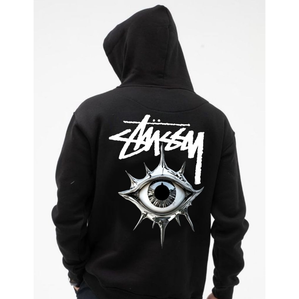 HOODIE STUSSY THORN EYE RARE DESIGN