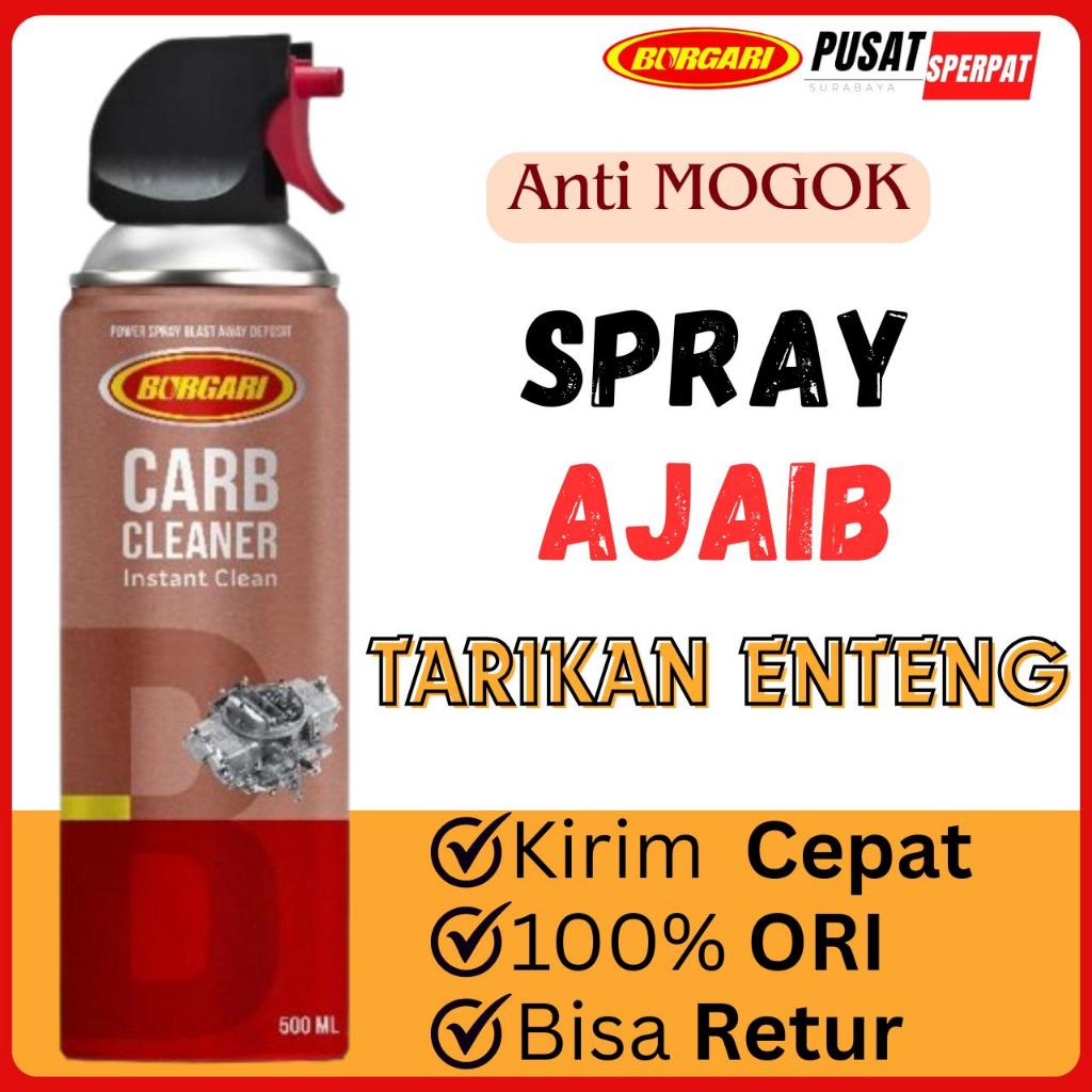 BURGARI - CARBURATOR CLEANER 500ML PEMBERSIH KARBURATOR AMPUH HILANGKAN KOTORAN (harga/pcs)