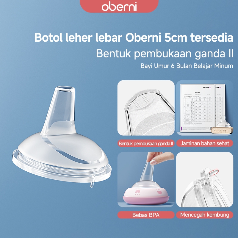 OBERNI Dot Bayi Wide Neck 5CM Pengganti Puting Dengan Sedotan Cocok Untuk Botol Leher Lebar