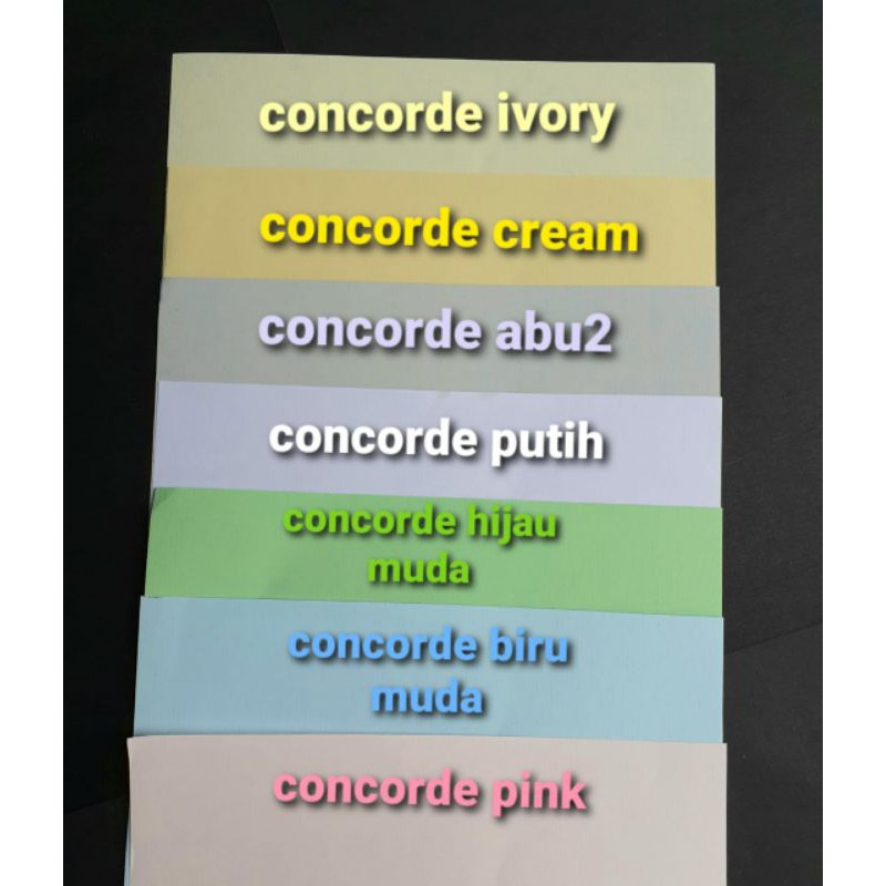 

Concorde putih tebal 230 gram ukuran A5 15x21