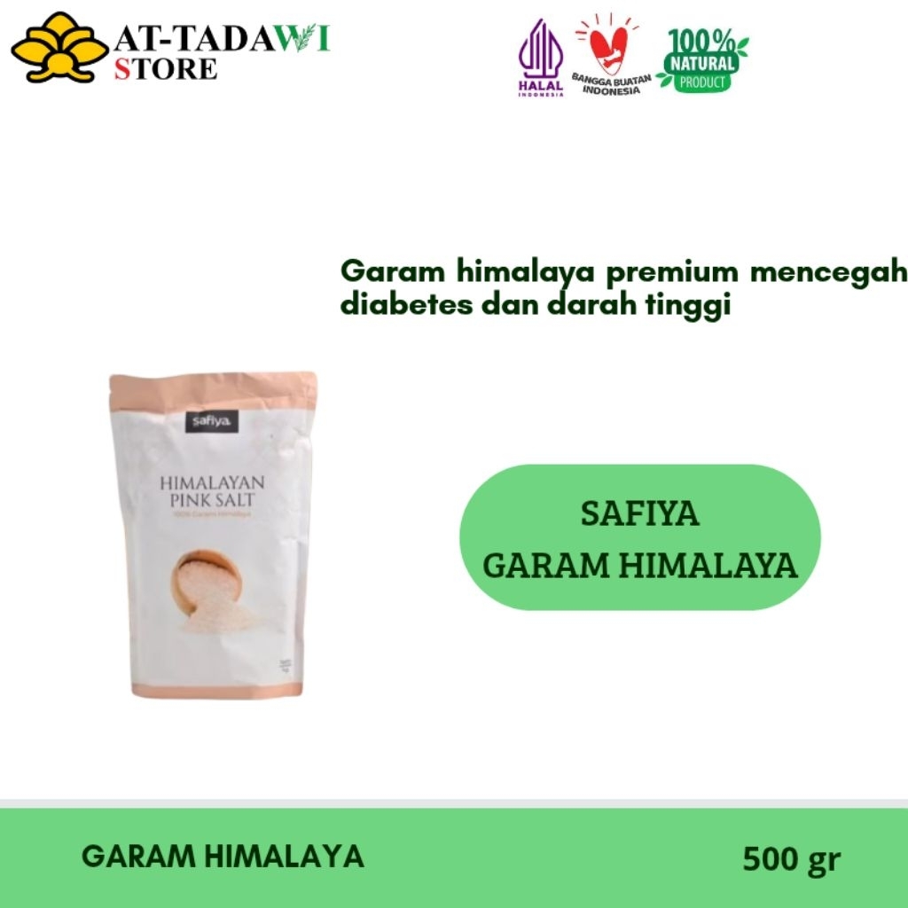 

SAFIYA - GARAM PINK HIMALAYA PREMIUM - garam kesehatan cegah darah tinggi - 500 gr