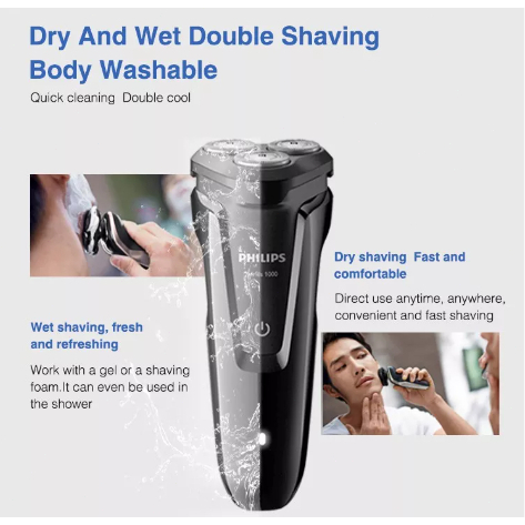 Shaver Philips Series 1000 Pencukur Jenggot Pencukur Alat Cukur