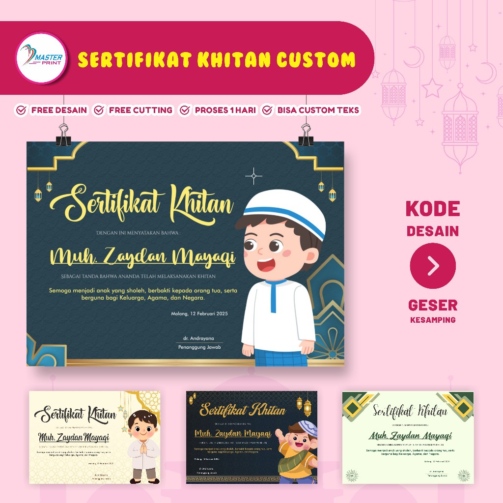 

[mp77] Sertifikat Khitan Custom