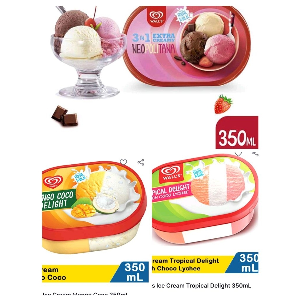 

eskrim Walls promo terbatas (harga yg tercantum harga 1an boleh milih varian)