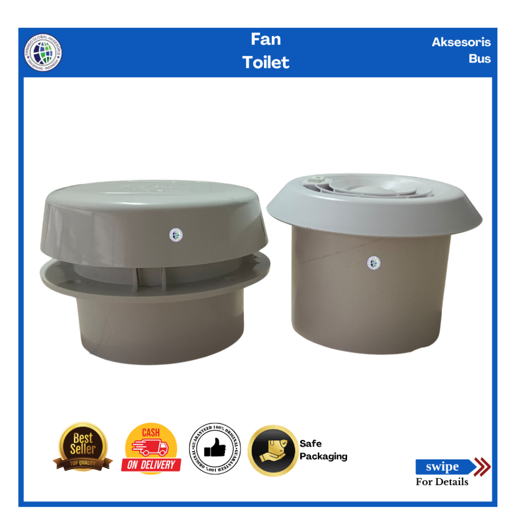 Flatner exhaus Fan Toilet bus/exhaus fan smoking area/Pembuangan hawa ruangan toilet bus