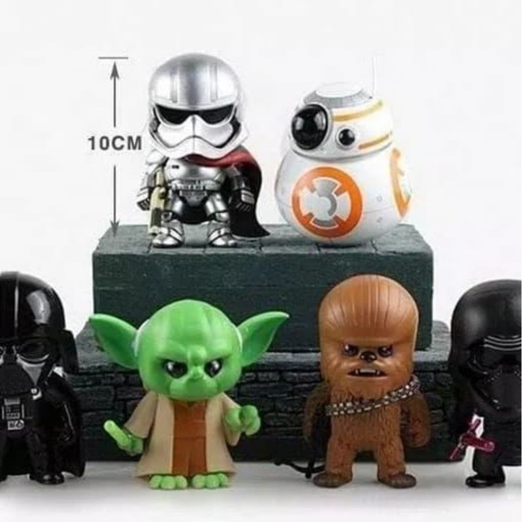 figure starwars pop force awakens chibi set