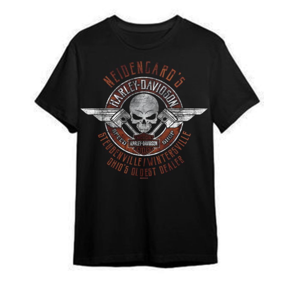 Kaos T shirt motor biker H.D. motorcycles speed shop