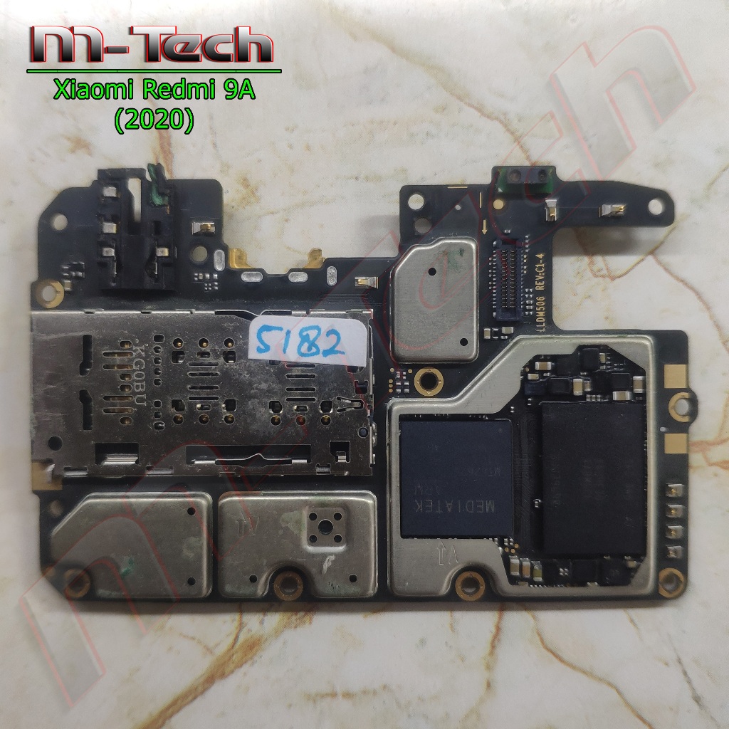 [5182] PCB Mesin Xiaomi Redmi 9A / 9C minus mati / matot bahan kanibal