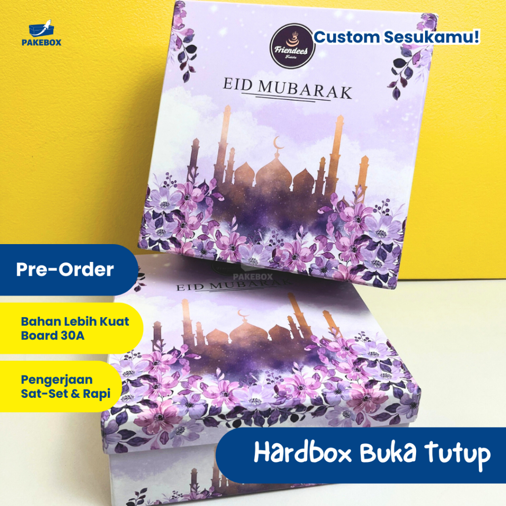 

Hardbox Custom Buka Tutup- Kotak Kado - Gift Box Custom/Hampers/Lebaran/Seserahan/Bridesmaid