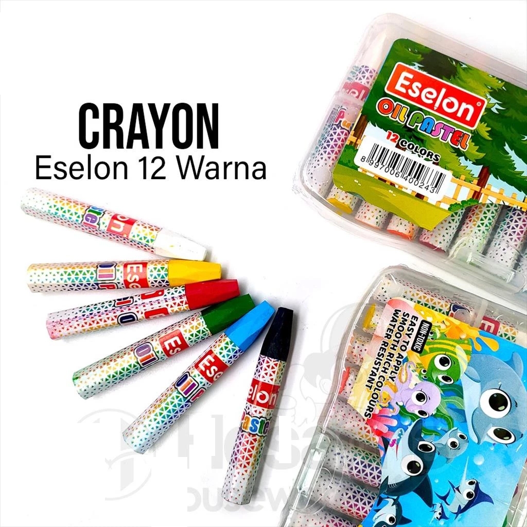 

Crayon / Oil Pastel / Crayon Eselon 12 Warna