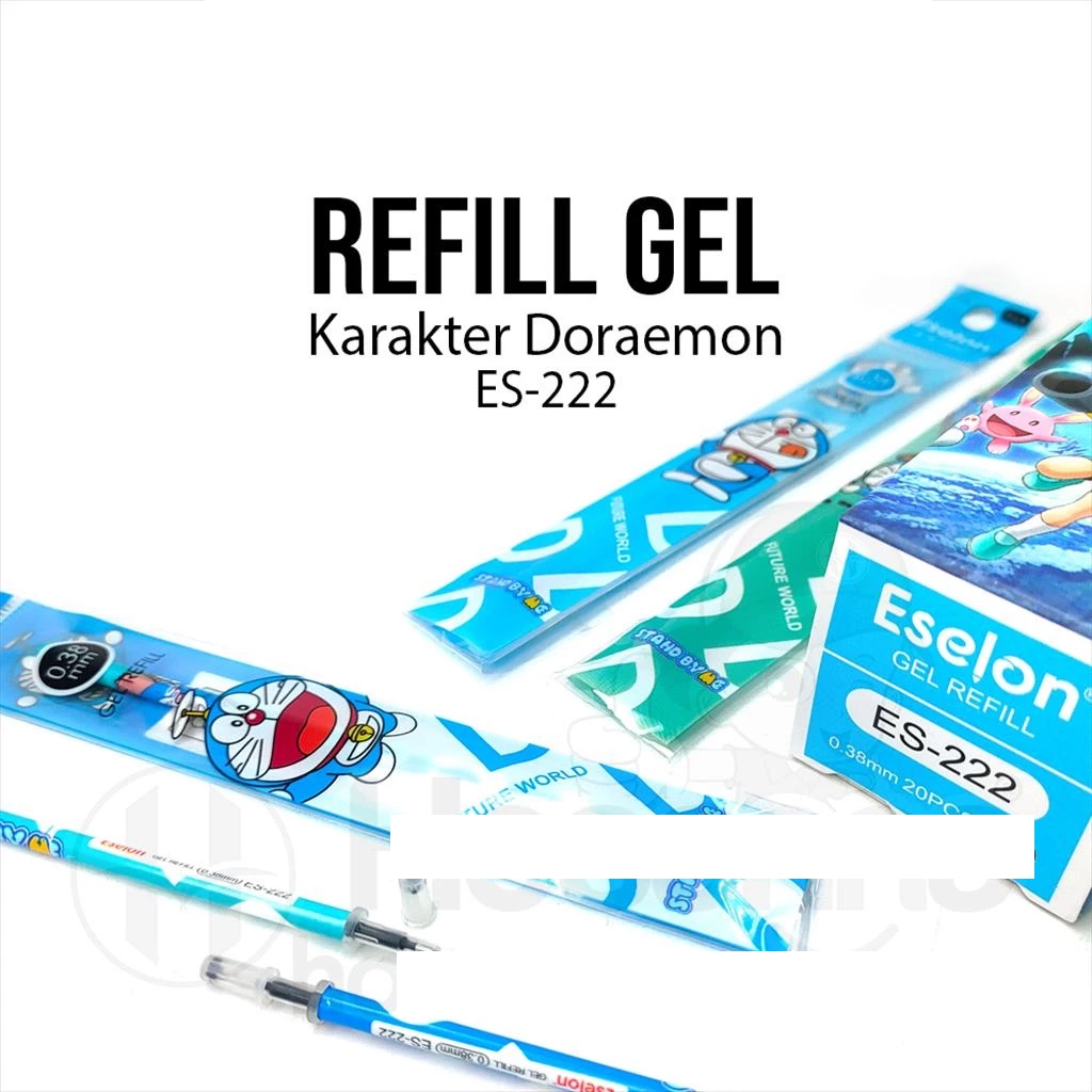 

20pcs Refill Pulpen DORAEMON ES-222 Fancy / Refill Ballpoint Gel