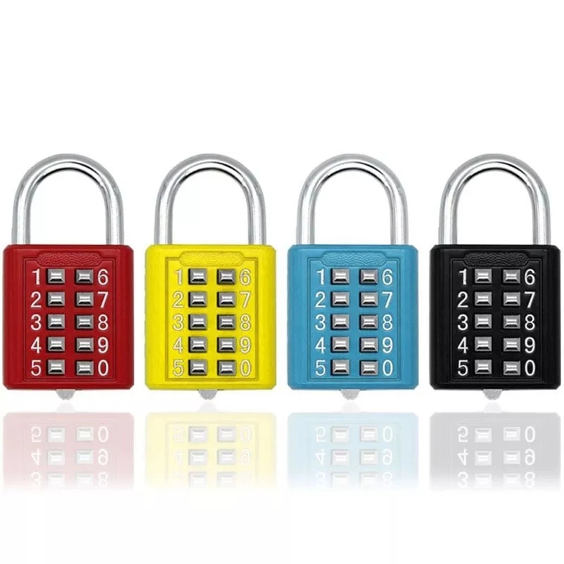 GEMBOK NOMOR/ANGKA 6 DIGIT/8 DIGIT/10 DIGIT/GEMBOK TANPA ANAK KUNCI BESI CHROME