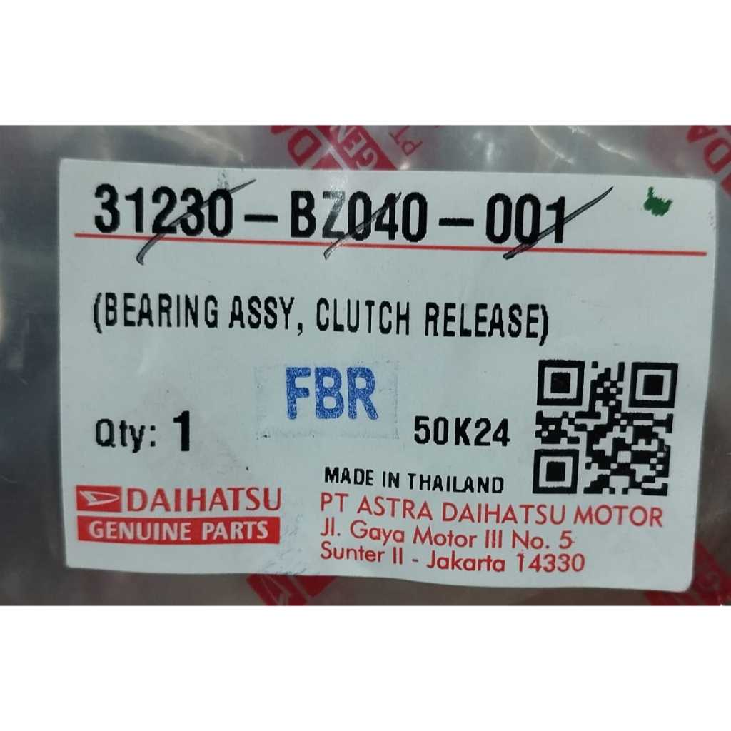 BEARING KOPLING DAIHATSU SIGRA/TOYOTA CALYA / 31230-BZ040-001