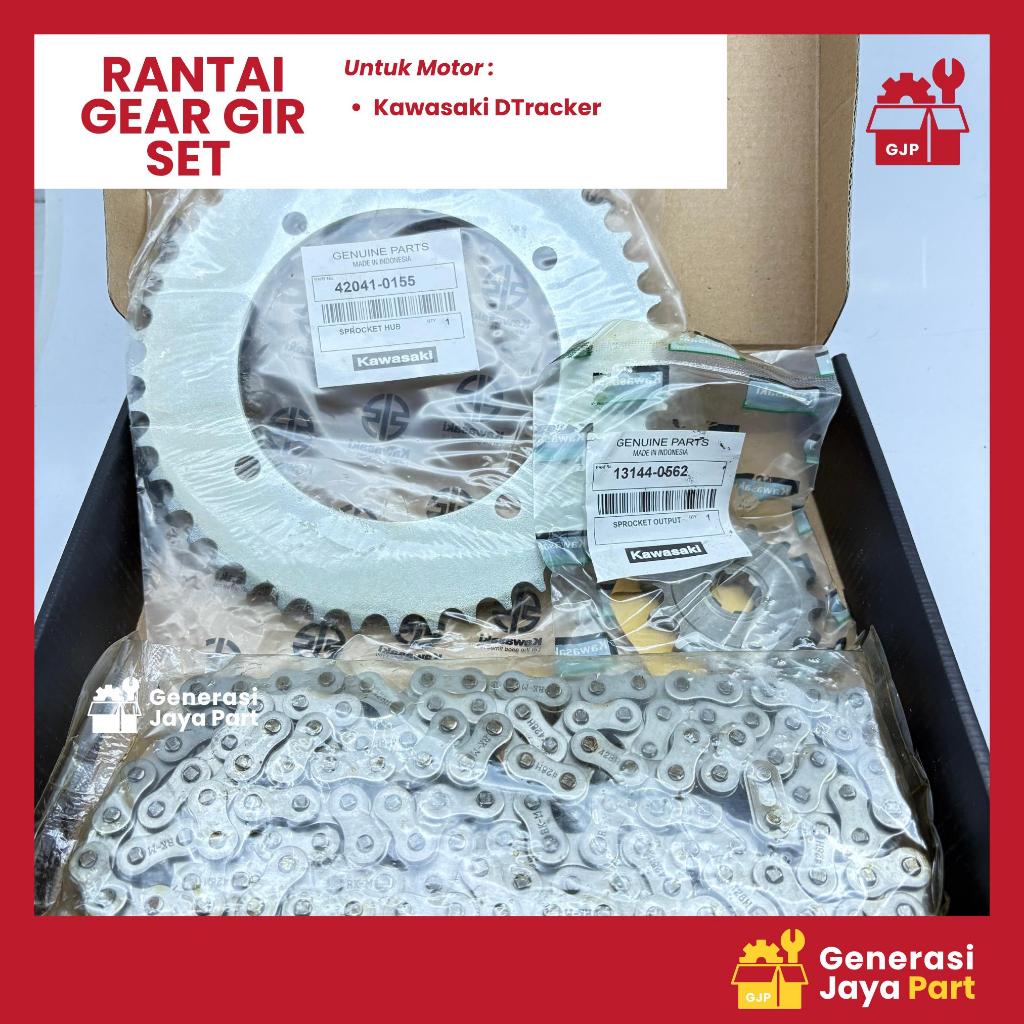 Rantai Gear Gir Set D TRACKER  P1005-0012  | RANTAI GEAR SET | KAWASAKI | Asli Ori | Sparepart Motor