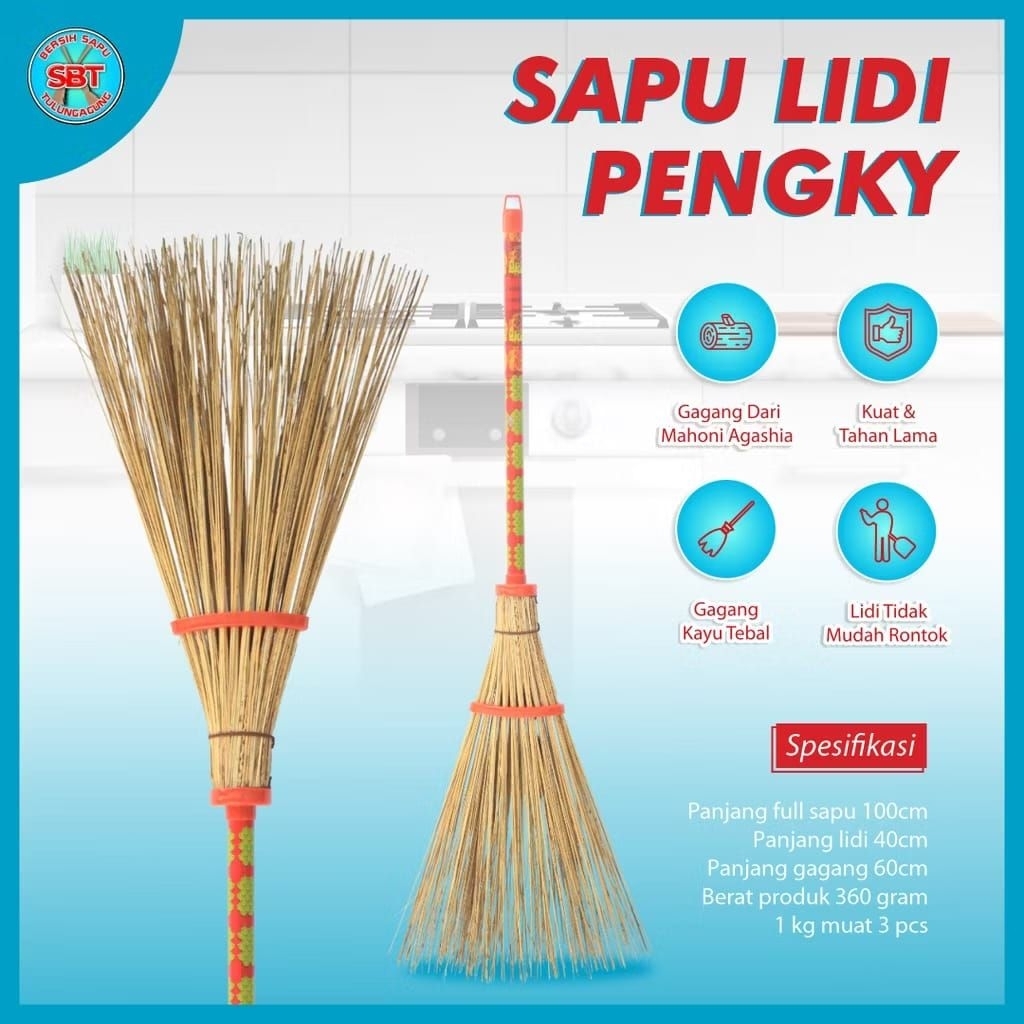 alat sapu taman / sapu cincin mekar / sapu ijuk