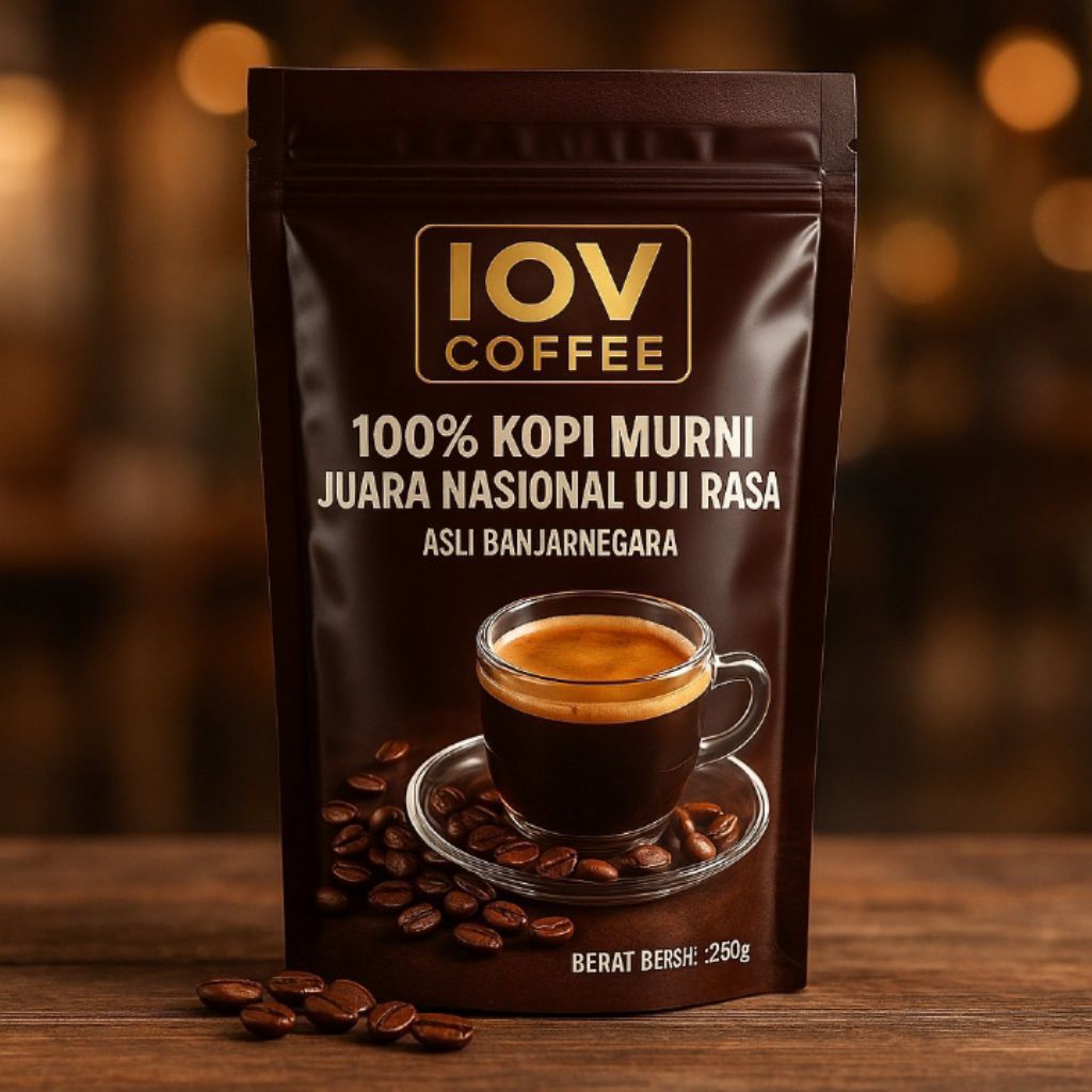 

IOV COFFEE 250g - Kopi Robusta Murni Banjarnegara | Bubuk Kopi Asli | Kopi Premium | Kopi Specialty