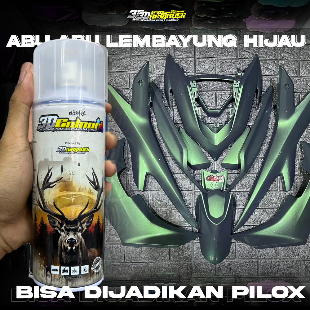 ( BISA DI JADIKAN PILOX ) CAT ABU ABU LEMBAYUNG HIJAU / CAT PU NARDOGREY GREEN EFFECT