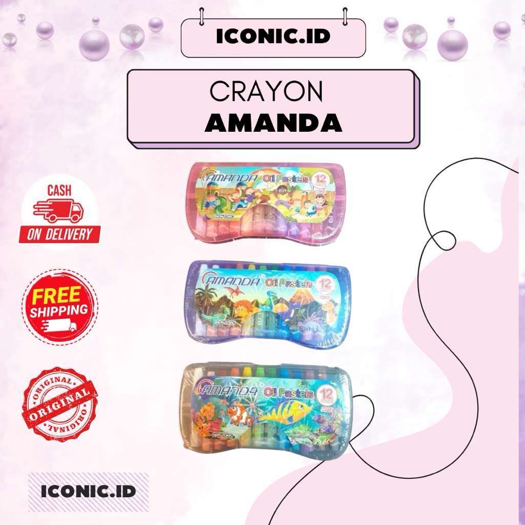 

Iconic.id - Amanda Crayon / Crayon Amanda / Crayon 12 Warna Amanda