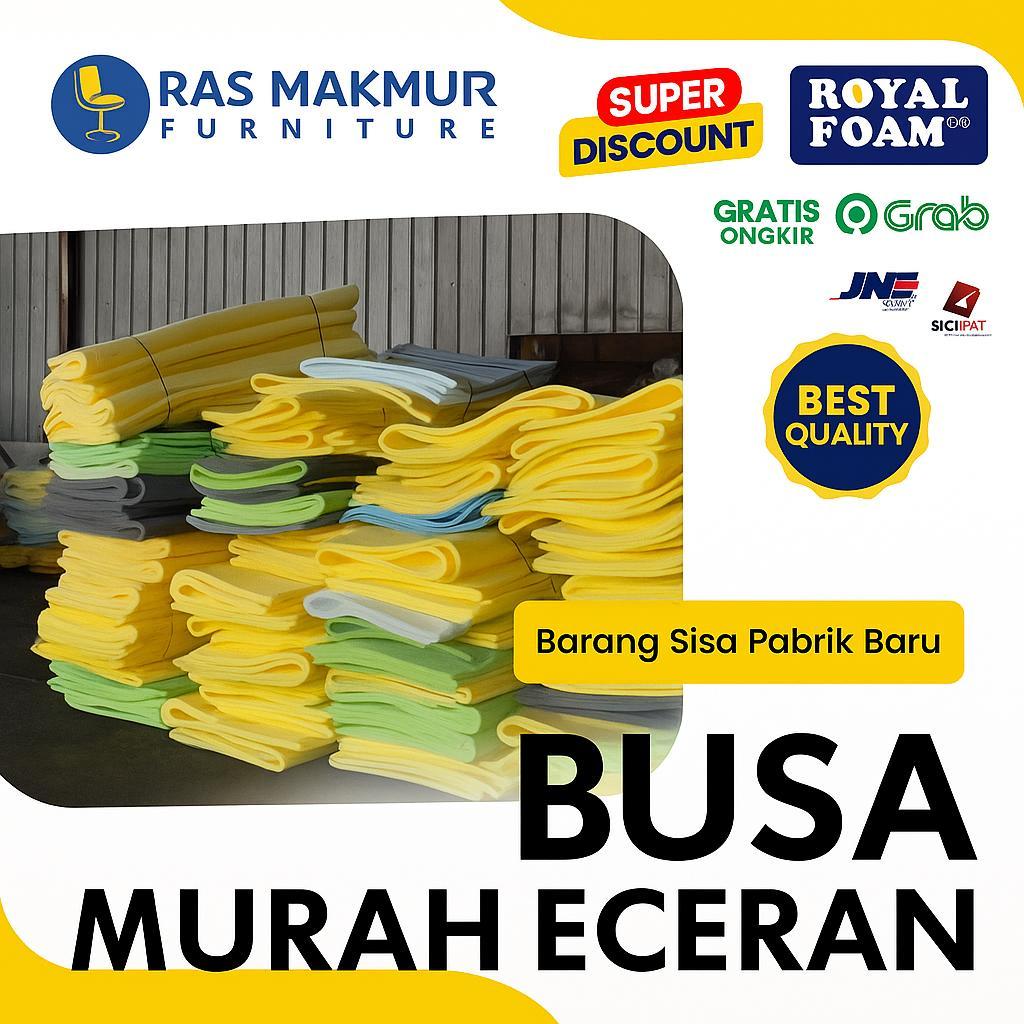 Busa eceran lembaran murah 200x120x3cm untuk sofa peredam dll