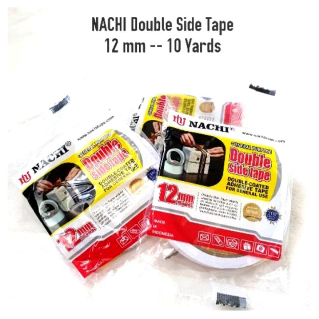 

Dobel tape merek nachi ukuran 12mm panjang 10 yard